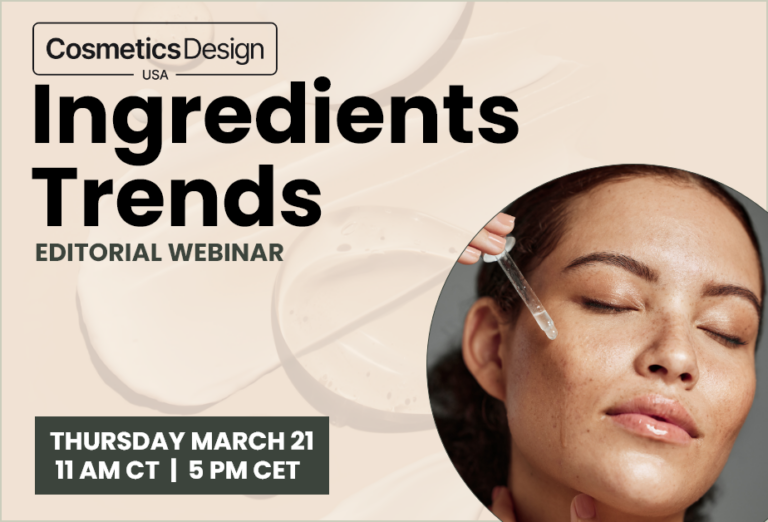 Upcoming beauty webinar highlights ingredient formulation trends to watch in 2024