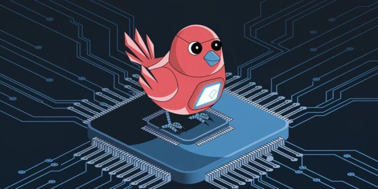 an illustration of a red robotic bird standing on dgZNp tISy2Z83Jl3xQR7w 4g m8D2CQgO2Lu3cauvIUQ e1727346138252