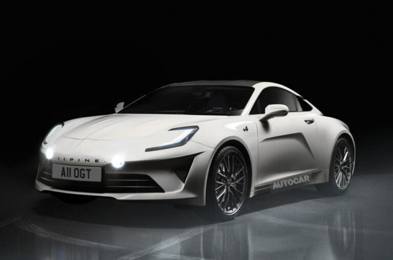 alpine a110 ev autocar render front quarter 0