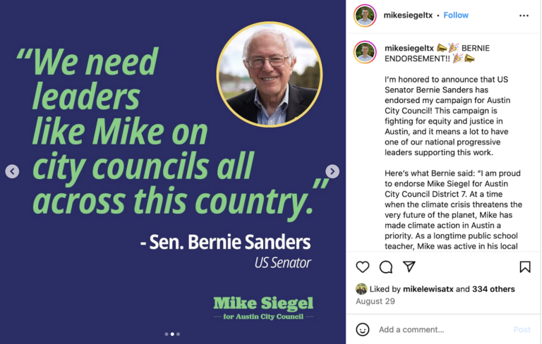 we need leaders like mike siegel bernie