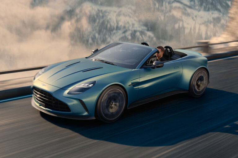 aston martin vantage roadster 2025 front quarter tracking